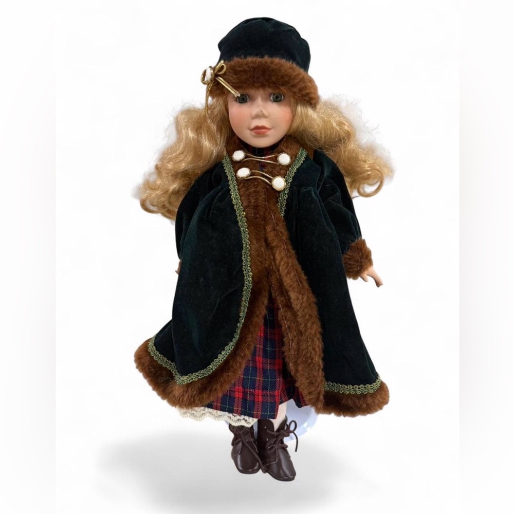 Vintage Large Porcelain Doll with stand